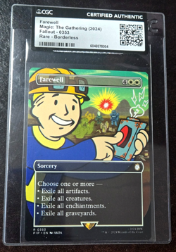 Farewell Showcase Fallout Borderless Commander MTG CGC Certified Authentic #353 - Image 1