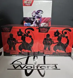 Pokemon Destined Rivals Pokemon Center Exclusive Bundle 2x ETBs + 1x Display Box - Image 1