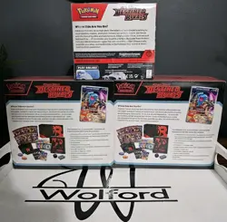 Pokemon Destined Rivals Pokemon Center Exclusive Bundle 2x ETBs + 1x Display Box - Image 2