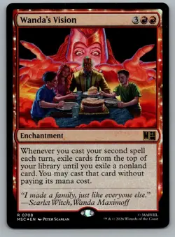 Wanda's Vision 708 Commander: Marvel Super Heroes Magic: The Gathering Foil NM - Image 1