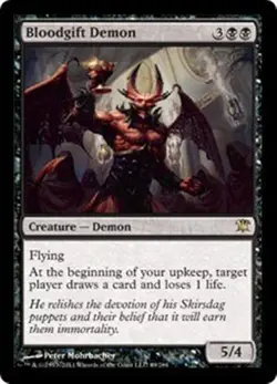 MTG - BLOODGIFT DEMON - Innistrad (R) - Image 1