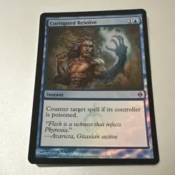Corrupted Resolve - MTG - Foil - New Phyrexia - 32/175 - NM - Buy 3 Get 2 Free - Image 1