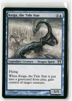 Keiga, the Tide Star 72 Rare Champions of Kamigawa Magic: The Gathering LP - Image 1
