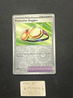 Pokemon ENGLISH - 151 - Protective Goggles - 164/165 - Reverse Holo - M/NM - Image 1