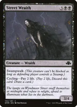 NM Foil Street Wraith, MTG, Dominaria Remastered, Magic the Gathering, 102 - Image 1