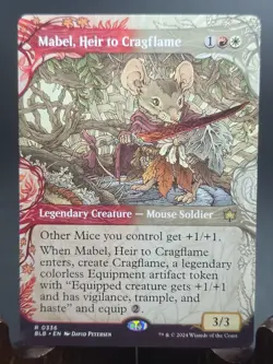 Mabel, Heir to Cragflame (Showcase) Bloomburrow MTG Regular Near Mint - Image 1