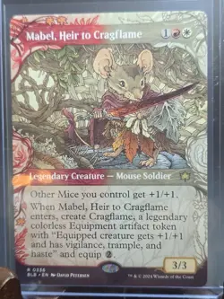 Mabel, Heir to Cragflame (Showcase) Bloomburrow MTG Regular Near Mint - Image 3