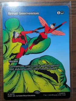 Heroic Intervention Marvel Super Heroes 0079 Mythic MTG Borderless Regular NM - Image 1