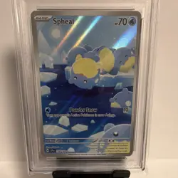 Pokemon Spheal 199/191 Illustration Rare Holo EN PSA 9 MINT Slab - Image 2