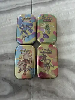 Pokemon TCG 151 Scarlet & Violet Mini Tin Sealed x 4 - Image 1