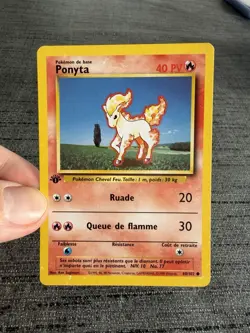 Carte Pokemon Ponyta 60/102 Edition 1 Set De Base Wizards Francais OCCASION - Image 5