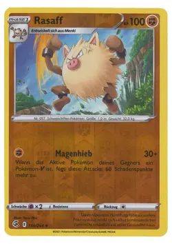 Pokemon - 134/264 - Rasaff - Reverse Holo Fusionsangriff - Image 1