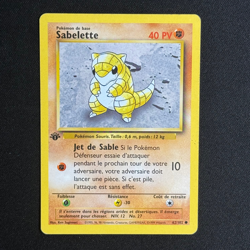 Carte Pokemon Francaise - Sabelette 62/102 Edition 1 - Set de Base - Image 2