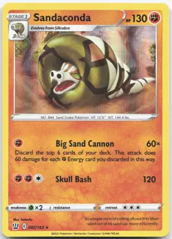 SANDACONDA 082/163 Battle Styles Pokemon Rare Holo Near Mint - Image 1
