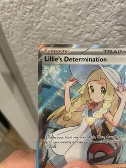 Lillie's Determination 169/132 Secret Rare Pokemon Mega Evolution Full Art NM/M - Image 2