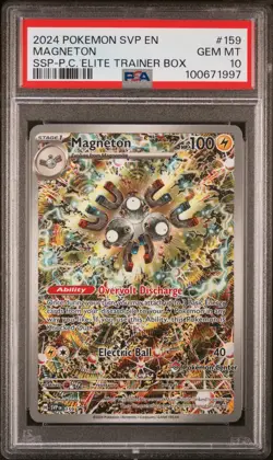2024 POKEMON SVP EN-SV BLACK STAR PROMO #159 MAGNETON PSA 10 - Image 1