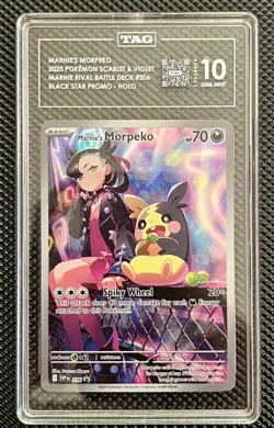 Pokemon TCG Marnie’s Morpeko 206 Sv: Scarlet & Violet Promo - TAG 10 Gem Mint - Image 4