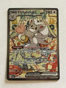Pokemon Chillabell Ex 119/086 Fullart Near Mint Boosterfrisch Deutsch - Image 1