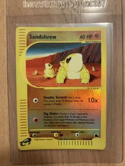 Skyridge Sandshrew Reverse Holo 92/144 English Pokemon TCG - Image 1