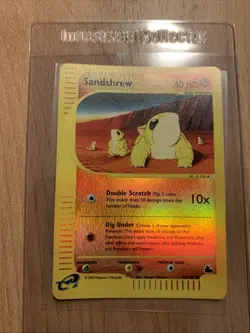 Skyridge Sandshrew Reverse Holo 92/144 English Pokemon TCG - Image 2