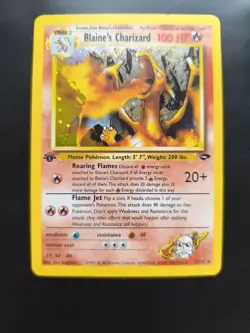 Pokemon Blaine's Charizard 2/132 1st Edition Gym Challenge 1 Glurak Holo Rare - Image 1