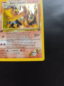 Pokemon Blaine's Charizard 2/132 1st Edition Gym Challenge 1 Glurak Holo Rare - Image 4