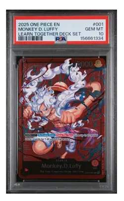 Monkey.D.Luffy Learn Together ST21-001 PSA 10 2025 One Piece Leaen together Deck - Image 1