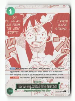 One Piece #OP13-040I Know You're Strong So I'll Go All Out from the Very Start - Image 1