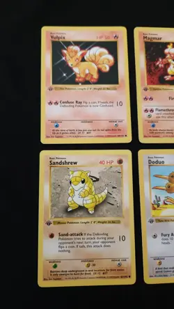 1st Edition Base Set Shadowless Lot Of 6 Pokemon 1999 WOTC - Image 2