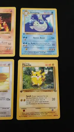 1st Edition Base Set Shadowless Lot Of 6 Pokemon 1999 WOTC - Image 4