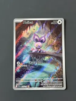 Pokemon TCG Noibat 169/159 Journey Together Illustration Rare Card - Image 1