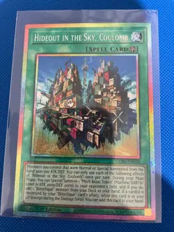 Yugioh! 1x Hideout in the Sky, Coulomb CORI-EN050 Starlight Rare 1st Ed NM - Image 1