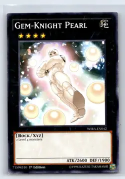 Gem-Knight Pearl WIRA-EN042 Common / Short Print Wing Raiders Yu-Gi-Oh LP - Image 1