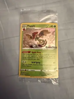 Pokemon TCG Flapple Gamestop Stamped Promo 022/192 Exclusive Holo Sealed - Image 1