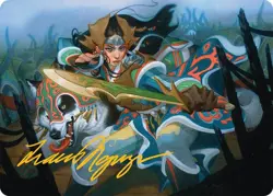 Eshki Dragonclaw Art Card (23/54) (Gold-Stamped Signature) [Tarkir: Dragonstorm - Image 1