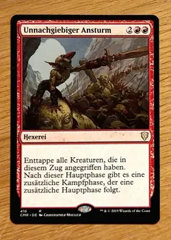 Mtg Magic: Unnachgiebiger Ansturm, Relentless Assault, DEUTSCH, zweiter Angriff - Image 1