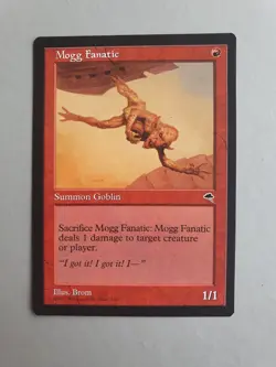 Mogg Fanatic, MTG Tempest (1997) Common Red Creature VNM - Image 1