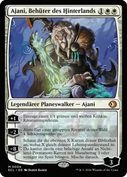 MTG Magic the Gathering Ajani Behuter des Hinterlands ECL 4 mythic deutsch - Image 1