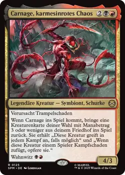MTG Magic the Gathering Spiderman SPM 125 Carnage karmesinrotes Chaos rare de - Image 1