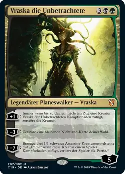 MTG Magic the Gathering Vraska die Unbetrachtete 207 Mythic Planeswalker deutsch - Image 1