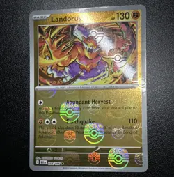 Pokemon TCG Landorus 053/086 Sv: Black Bolt (Master Ball Pattern) Holo 130 HP EN - Image 1