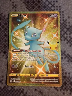 Pokemon Mew 025/025 Holo Secret Rare Celebrations - NM/M - Image 1