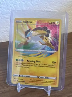 Pokemon TCG Raikou Vivid Voltage 050/185 Holo Amazing Rare - Image 1