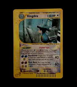 Nintendo Pokemon TCG Aquapolis Kingdra Crystal Type Holo Secret Rare 148/147 - Image 1
