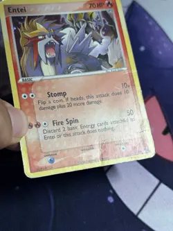 Entei 1/17 Pop Series 2 Pokemon Card Holo Foil Rare Ex Era 2006 HP - Image 5