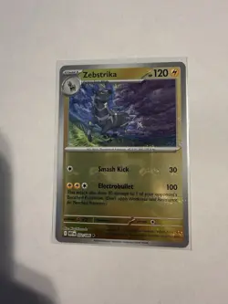 Zebstrika (Master Ball Pattern) 032/086 Sv: White Flare Holo - Image 1