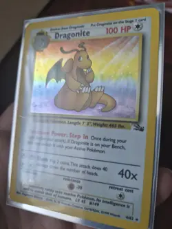Pokemon TCG Dragonite Holo Fossil 1999 4/62 Card - Image 2