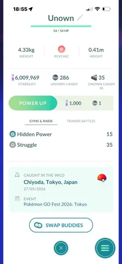 Pokemon Go Shiny Unown ! - Image 2