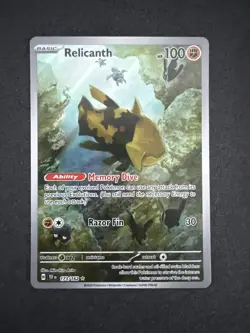 Pokemon TCG Relicanth 173/162 Illustration Rare Holo SV05 Temporal Forces - Image 1