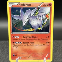 Reshiram 17/116 Cosmos Holo Rare BW Plasma Freeze Pokemon Card - Image 1
